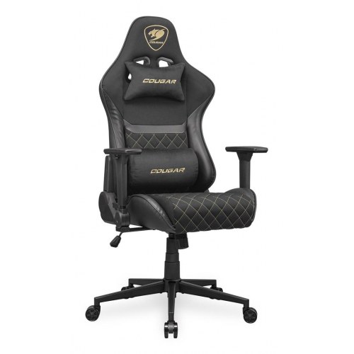 COUGAR Armor One V2 Gold F gamerstol – sort/guld, stof/PVC