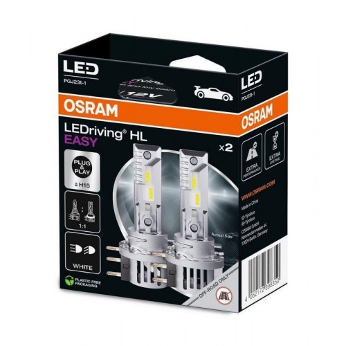 OSRAM LEDriving HL Easy H15 LED pærer 12 V – 23 W, 2 stk.