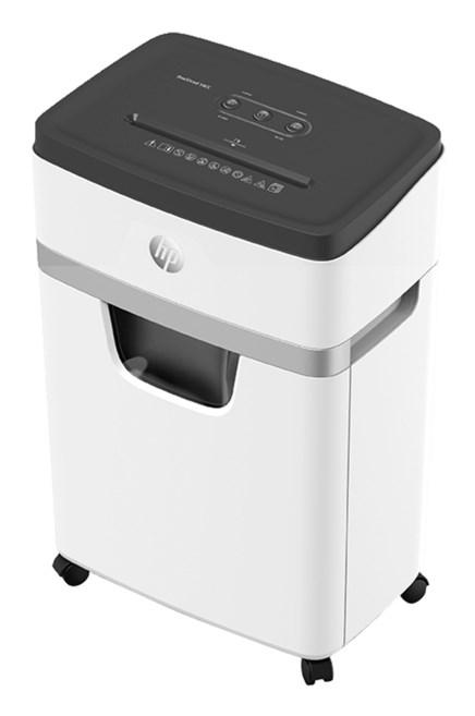 HP OneShred 18CC makulator - krydssnit, 18 ark, 25 l, hvid/sort billede