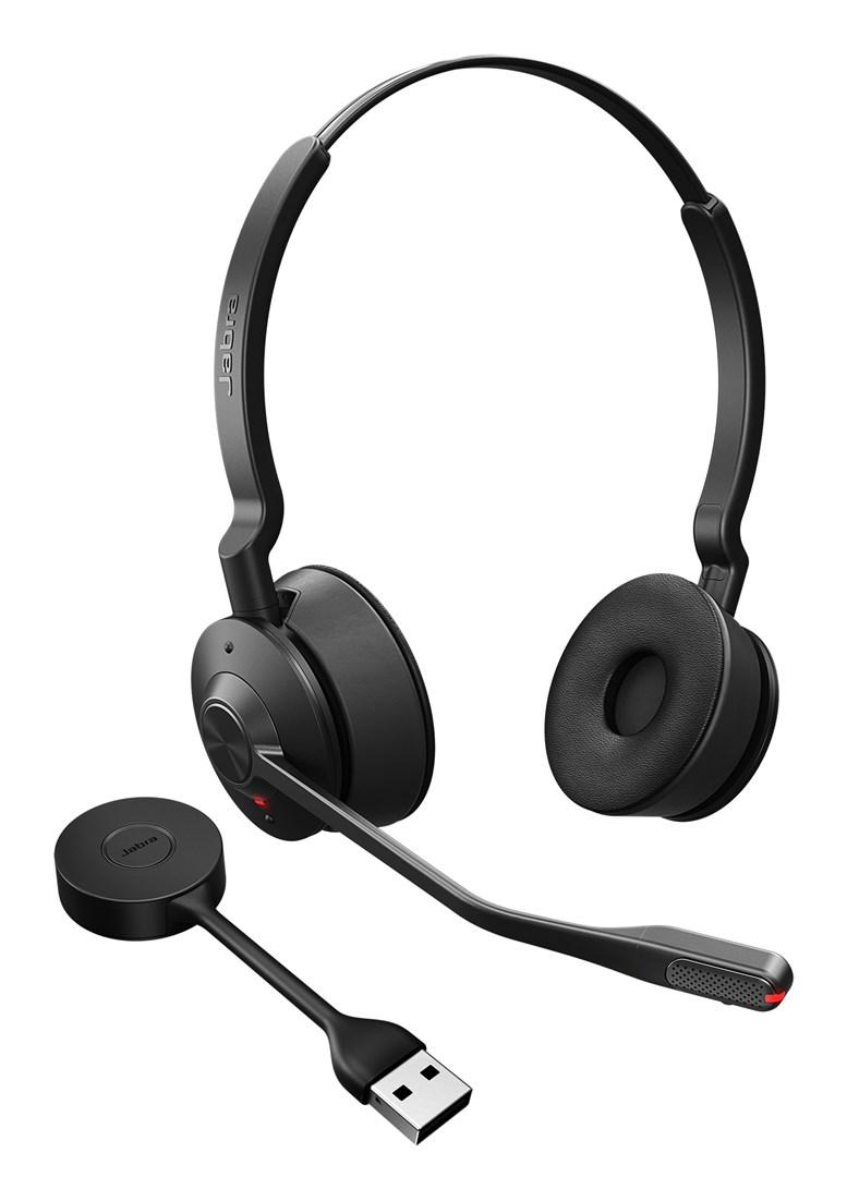 Jabra Engage 55 SE USB-A UC Stereo - trådløst headset til kontor billede