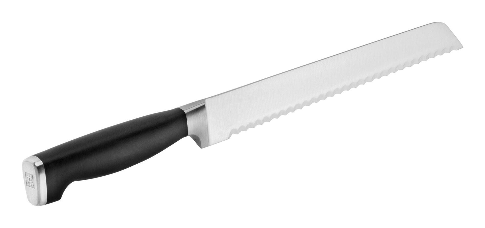 ZWILLING brødkniv - rustfrit stål, sort/sølv håndtag billede
