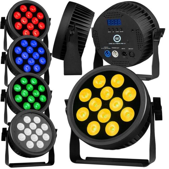 Light4Me CREE Alu Penta PAR 12 – LED parlampe til studiebelysning