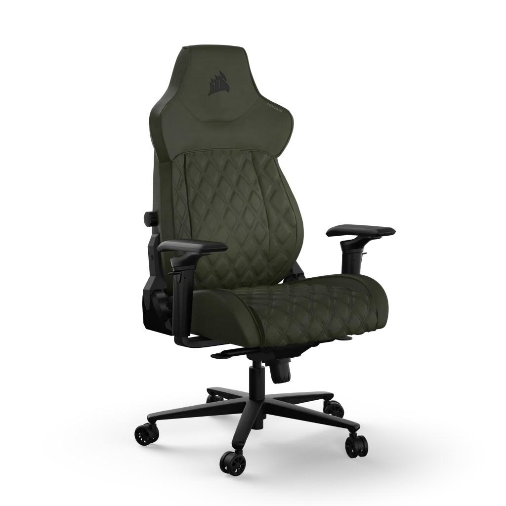 Corsair TC500 LUXE gamerstol – polstret sæde, grøn billede