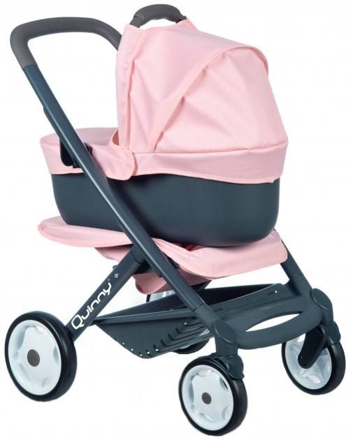 Smoby dukkevogn med kaleche - pink/sort (253117) billede