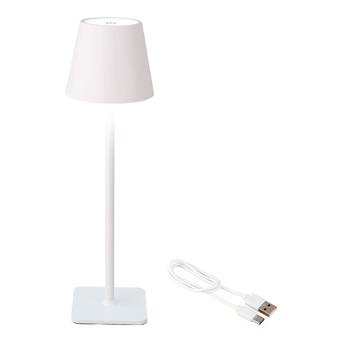 Lumineo LED bordlampe 894378 - genopladelig, hvid (OUTLET A)