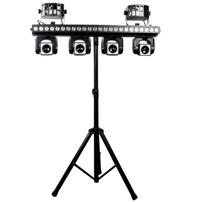 Light4Me MT BAR 3 – LED lys-sæt med multi‑effekt på stativ