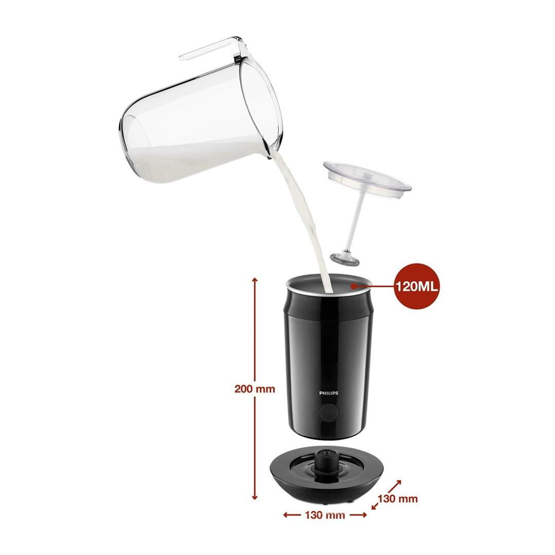 Philips Milk Twister CA6500/63 mælkeskummer - sort, automatisk billede