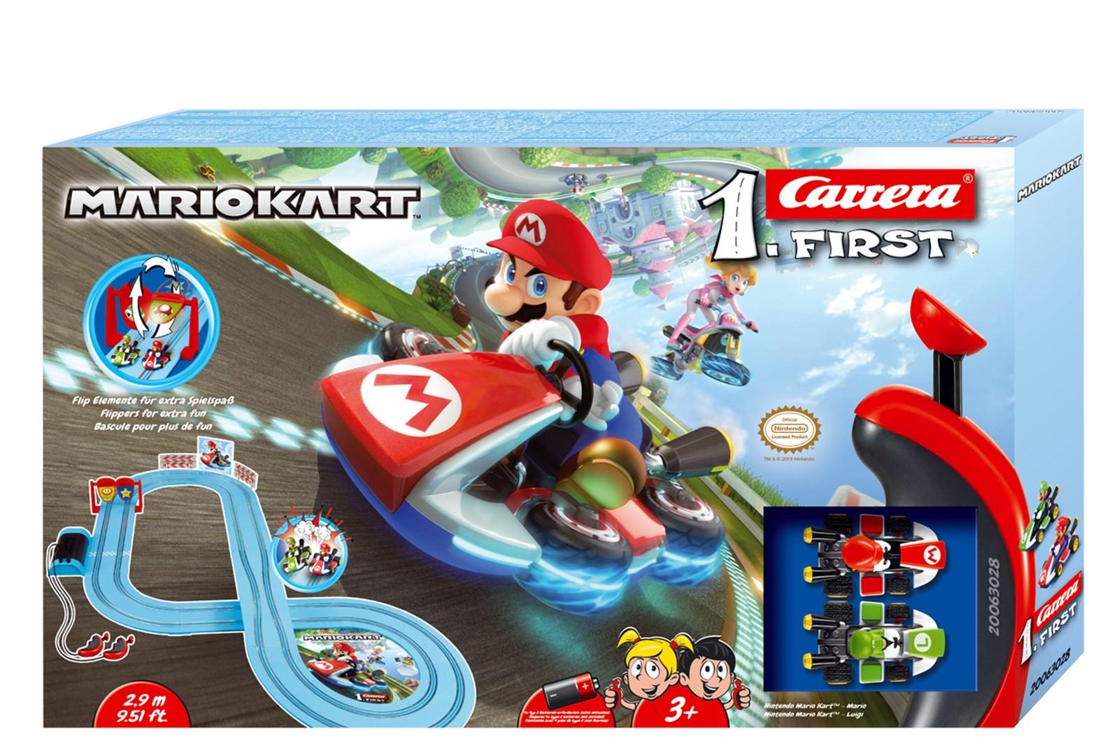 Carrera First Nintendo Mario Kart - bil- og racersæt 2,9 m billede