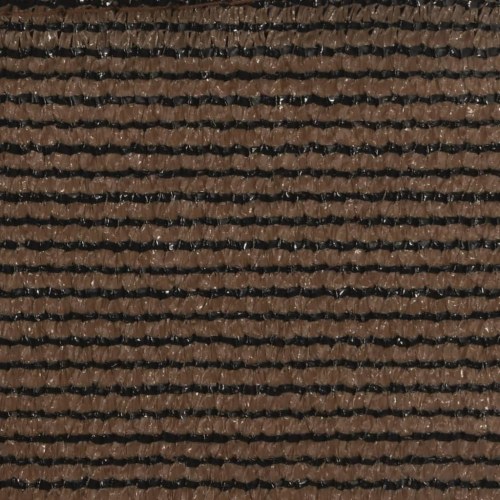 Trekantet solsejl 4×5×6,8 m - brun HDPE 160 g/m²