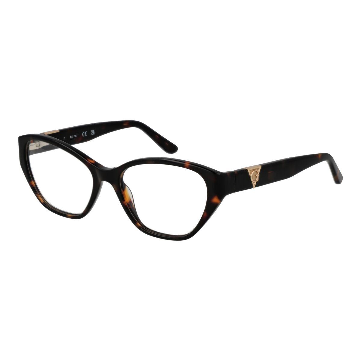 Guess GU50162 53052 brillestel - dame, cat-eye, brunspættet