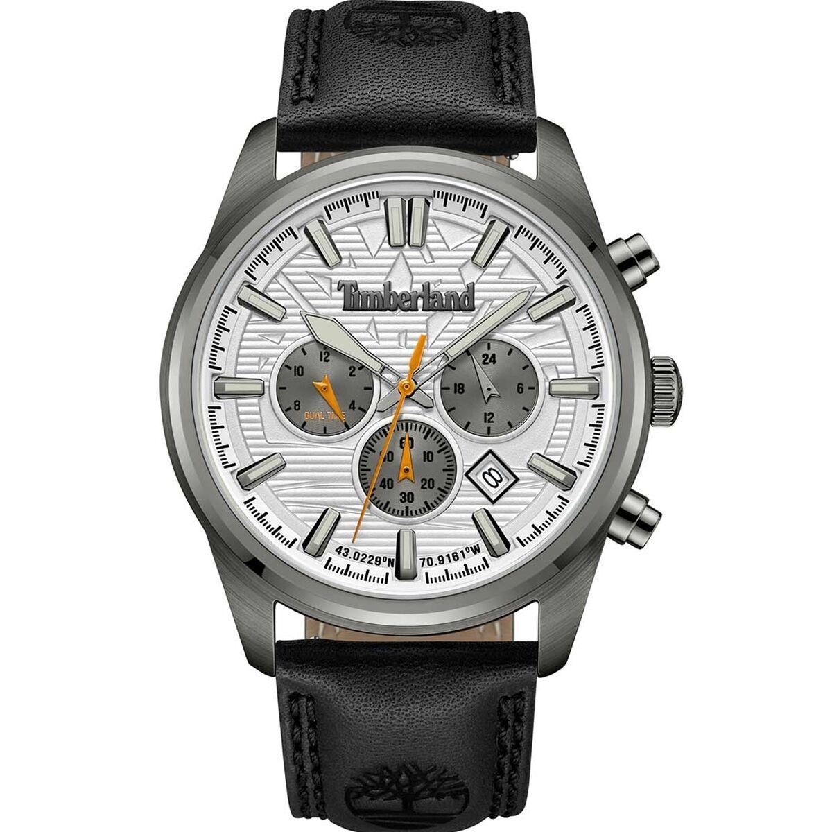 Timberland TDWGF0009601 herreur til mænd - kronograflook med læderrem