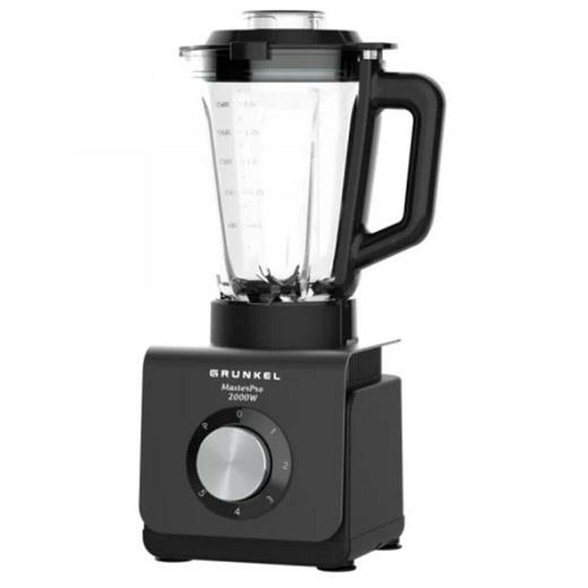 Grunkel BAT-2000 MasterPro blender med kande - 1,5 l, 2000 W, sort/stål
