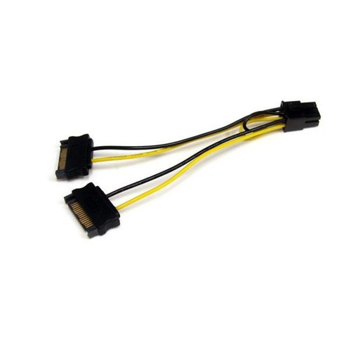 Startech SATPCIEXADAP - SATA til 6‑polet PCIe strømadapter, 15 cm
