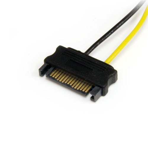 Startech SATPCIEXADAP - SATA til 6‑polet PCIe strømadapter, 15 cm