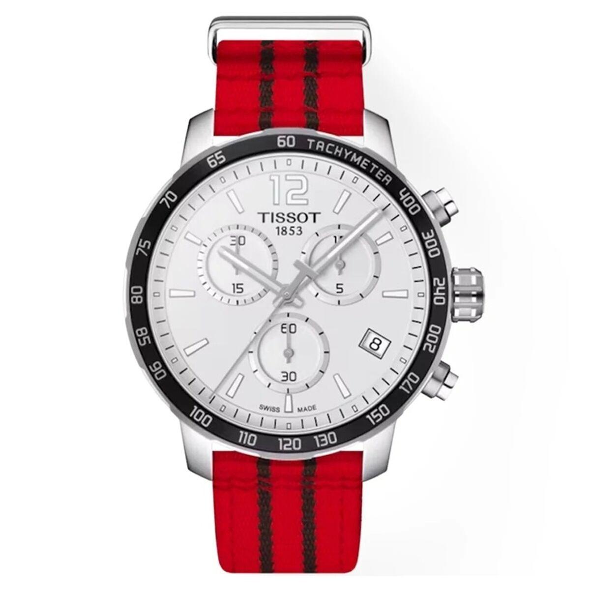 Tissot Quickster NBA Chicago Bulls herreur - sølvfarvet, Ø 42 mm