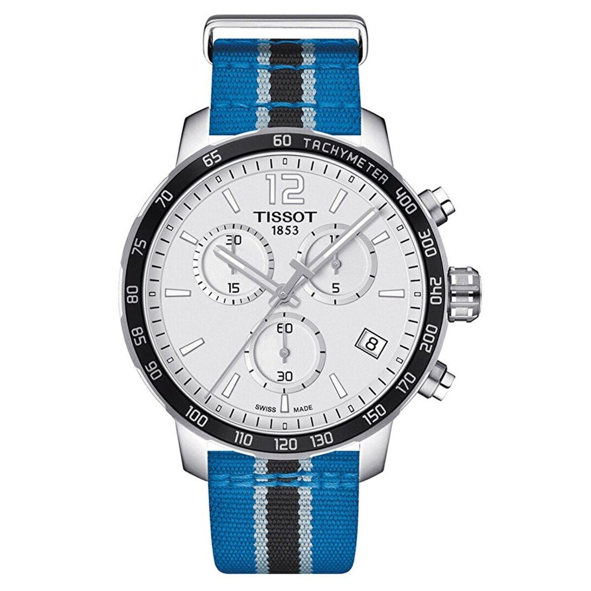 Tissot Quickster NBA Timberwolves herreur - 42 mm, blå nylonrem