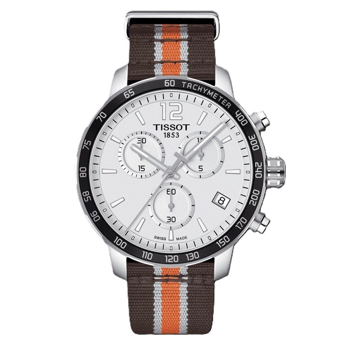 Tissot Quickster NBA Phoenix Suns herreur - 42 mm, hvid skive, nylonrem