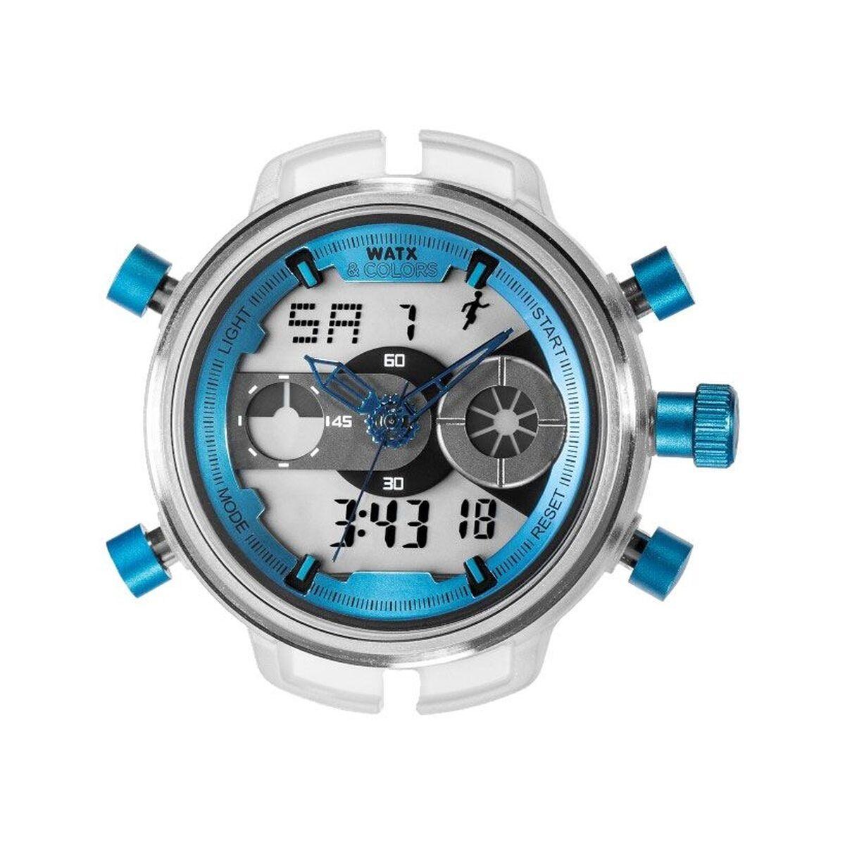 Watx & Colors RWA2701R herreur - gennemsigtig urkasse Ø 49 mm, kvarts