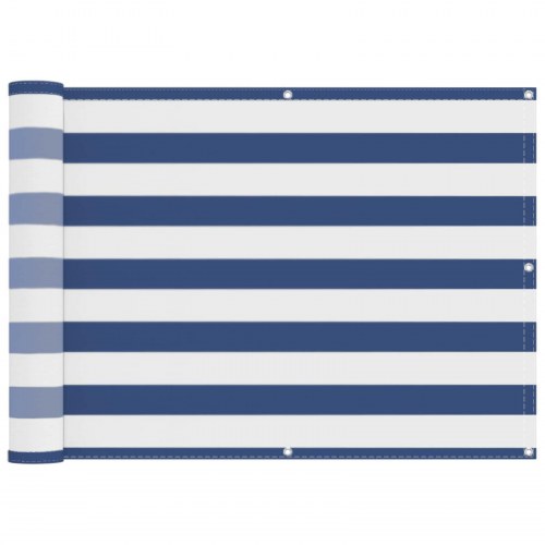 Altan Skærm Blå og Hvid 75 x 200 cm PU belagt oxford alu