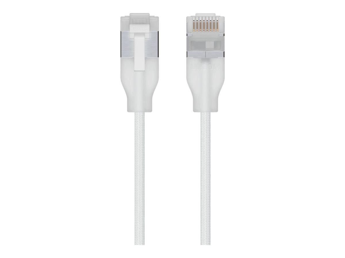 Ubiquiti UniFi CAT 6a afskærmet patchkabel 15 m - hvid billede