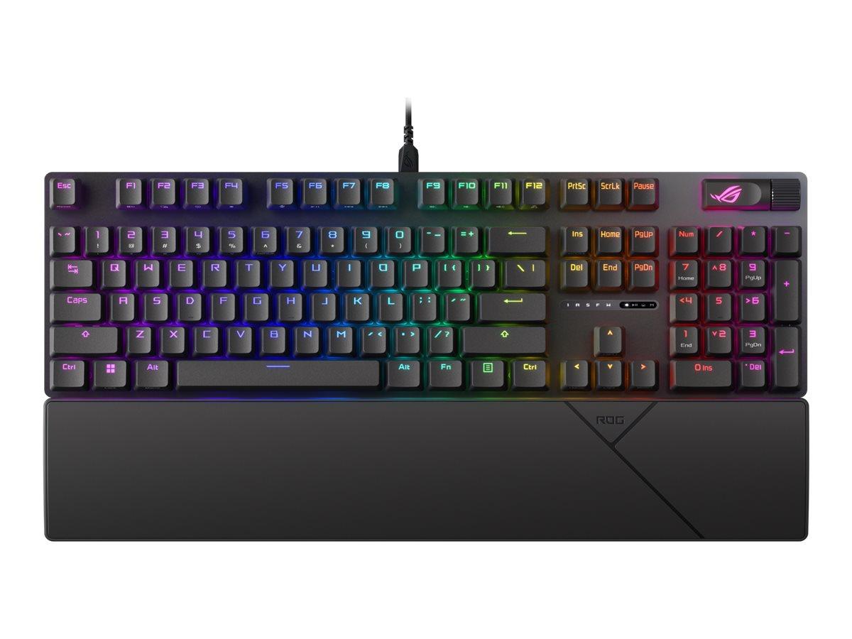 ASUS ROG Strix Scope II NX - optisk mekanisk gaming-tastatur med per‑tast RGB (full size, sort) billede