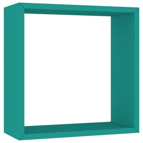 Væghylder 3 stk. kubeformet blå