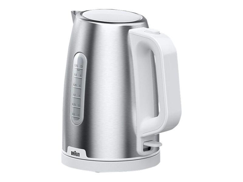 Braun PurShine WK 1500 - elkedel 1,7 l - rustfrit stål/hvid billede