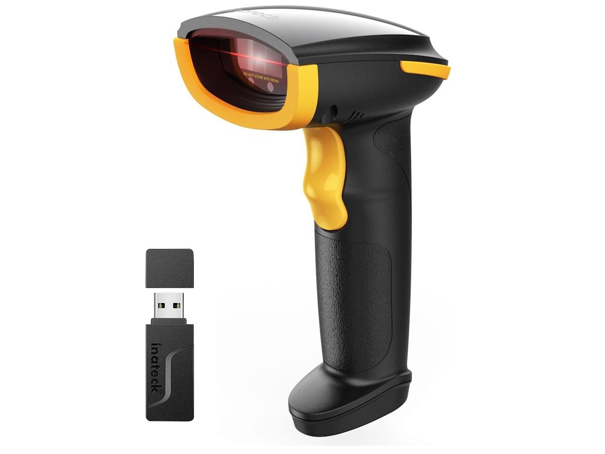 Inateck BCST-21 1D stregkodescanner - håndholdt USB med 2,4G-modtager