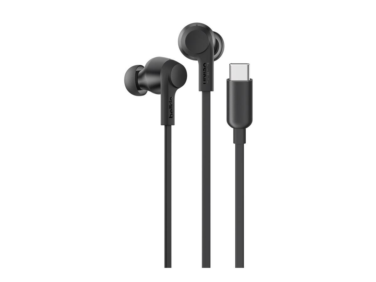 Belkin SoundForm kablede earbuds med USB‑C og ANC - Sort billede