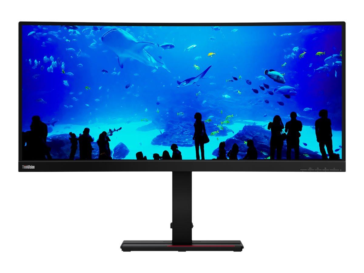 Lenovo ThinkVision T34w-20 34" UWQHD kurvet USB-C dockningskærm billede