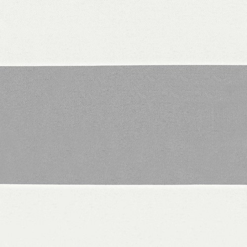 Altan skærm i oxfordstof - lys grå/hvid, 110 × 400 cm