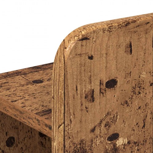 Sengestel med opbevaring med skuffe Gammelt træ 120 x 190 cm