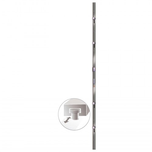 Hoveddør Antracit 98 x 208 cm PVC