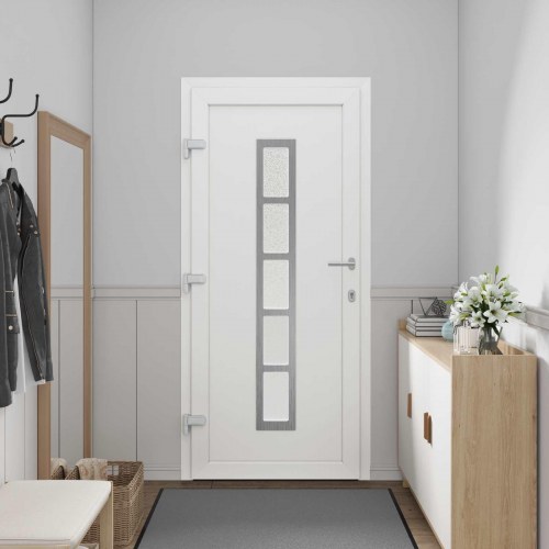 Hoveddør Antracit 98 x 200 cm PVC
