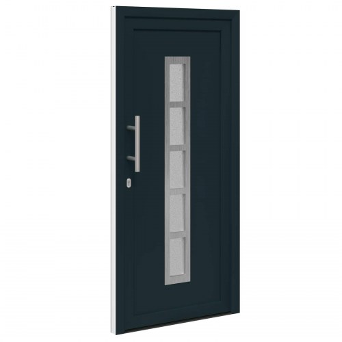 Hoveddør Antracit 98 x 200 cm PVC