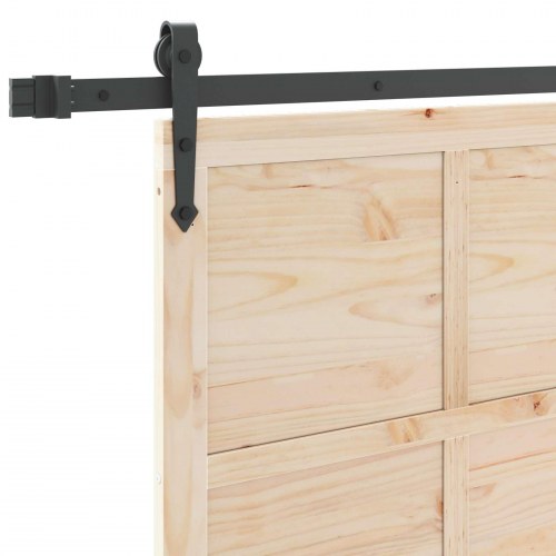 Skydedør Naturfarvet 100 x 208 cm Massivt fyrretræ