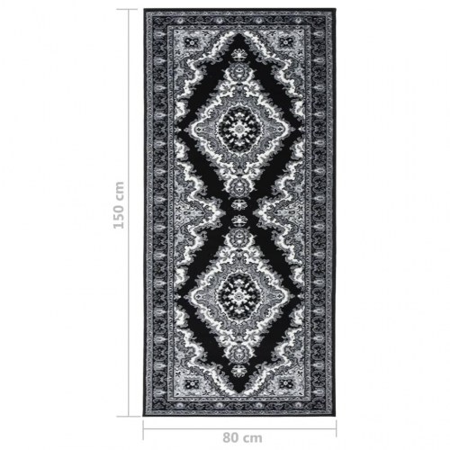 Tæppeløber 80x150 cm BCF sort