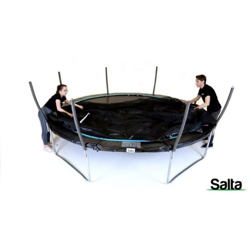 Salta Cosmos rund trampolin 427 cm - sort med sikkerhedsnet
