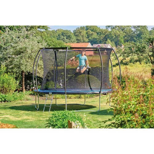 Salta Cosmos rund trampolin 427 cm - sort med sikkerhedsnet