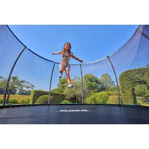 Salta Cosmos rund trampolin 427 cm - sort med sikkerhedsnet