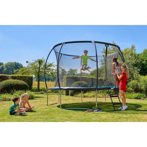 Salta Cosmos rund trampolin 427 cm - sort med sikkerhedsnet