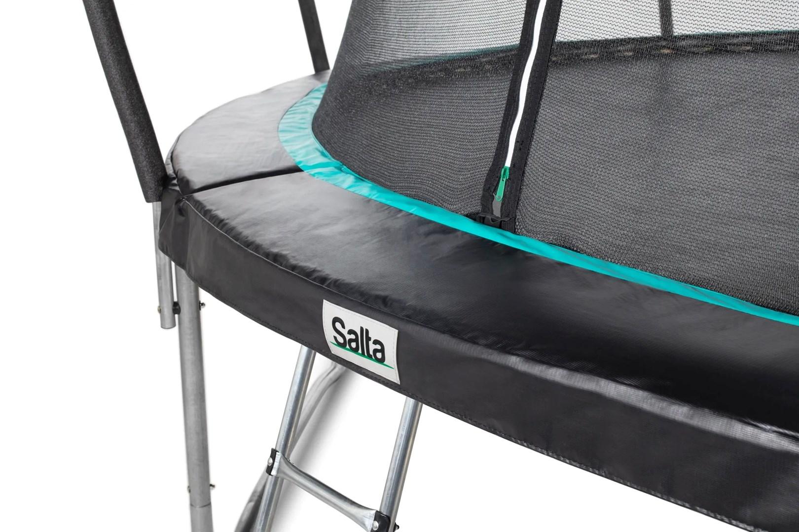 Trampolin Cosmos Ø305 cm, sort inkl. stige og sikkerhedsnet Salta (805-847)