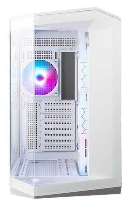 MSI MAG PANO 100R PZ midi tower - hvid PC kabinet med glas og ARGB billede