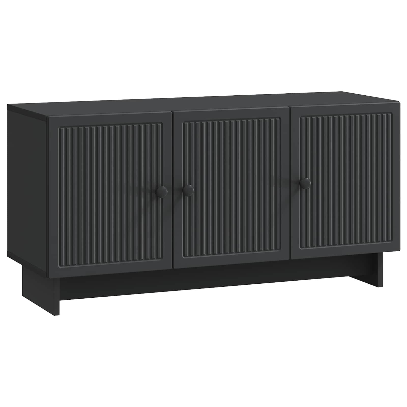 TV-skab Sort 99 x 34,5 x 50 cm Konstrueret træ