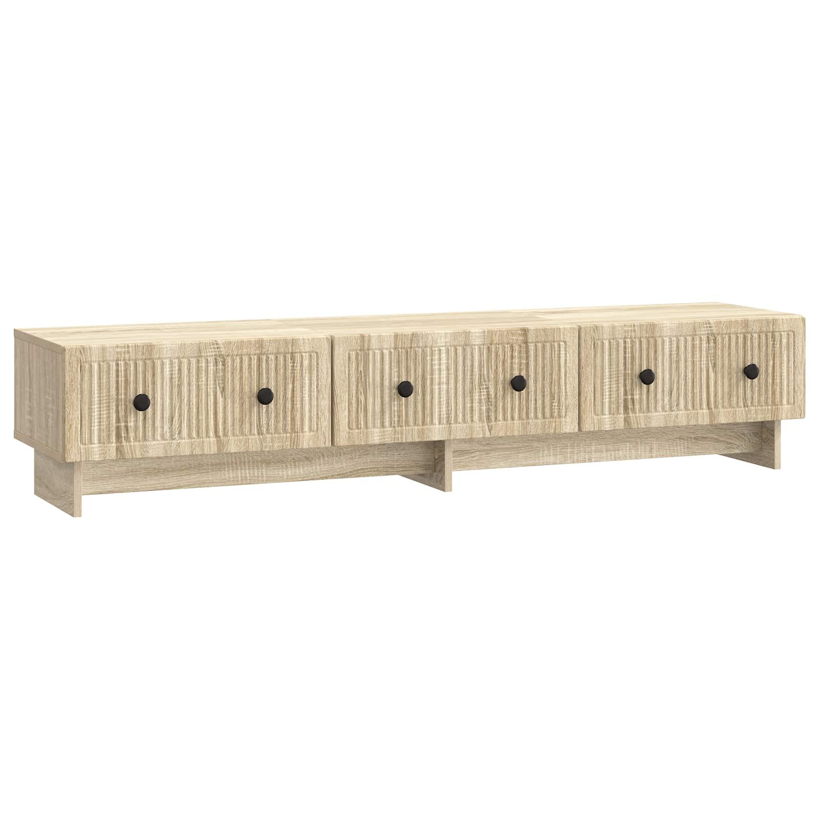 TV-skab med skuffe Sonoma-eg 147 x 34,5 x 30 cm Konstrueret træ