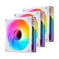 Jonsbo ZK-120W 3-i-1 A-RGB kabinetventilatorer - hvid