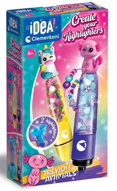Clementoni IDEA - Lav dine egne overstregningstuscher, Trendy Animals - kreativt markersæt til børn 6+ billede
