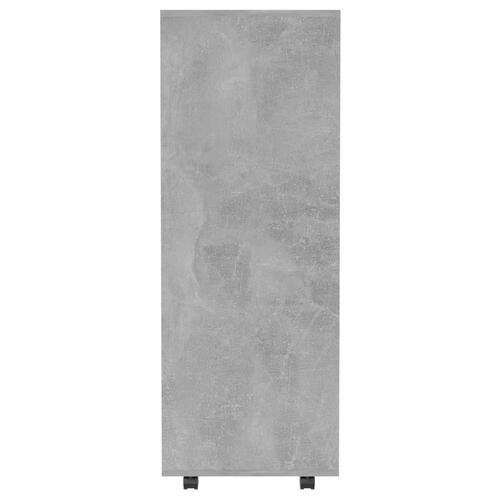 Garderobe 80x40x110 cm spånplade betongrå