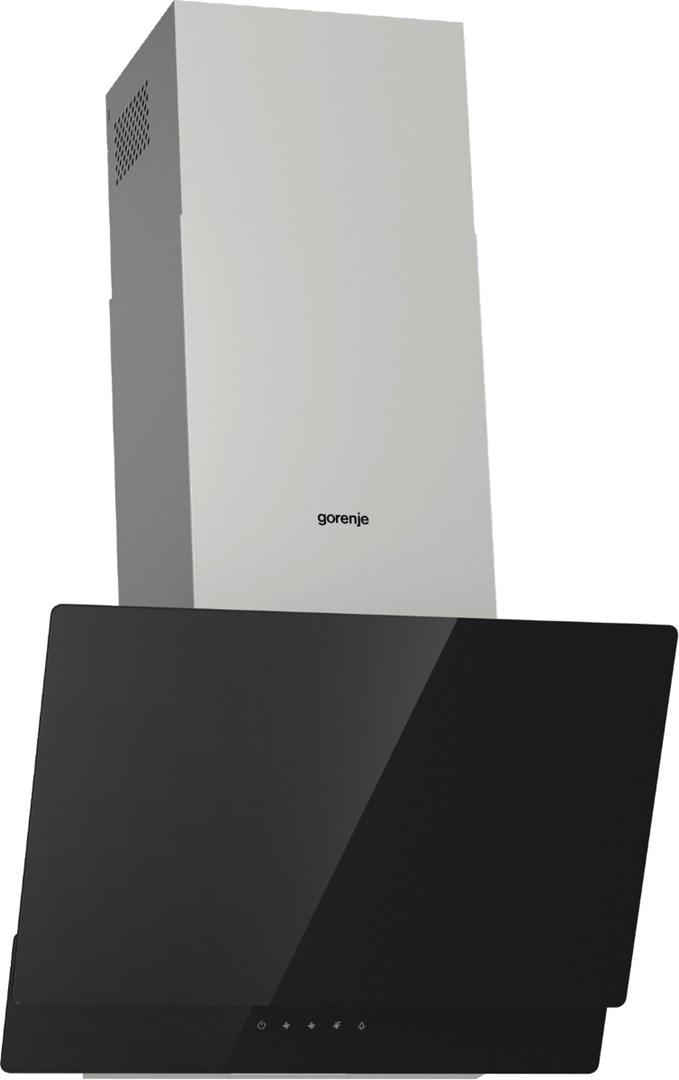 Gorenje WHI649EXBG væghængt emhætte - sølv/glas, 60 cm, 608 m³/t, energiklasse B