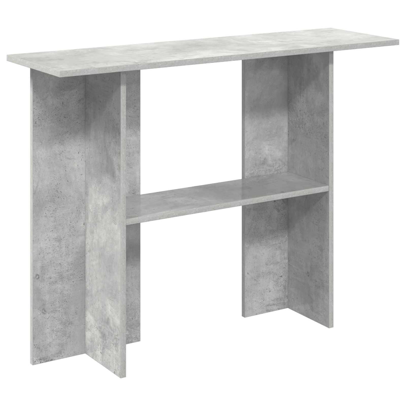 Konsolbord Betongrå 100 x 30 x 75 cm Konstrueret træ